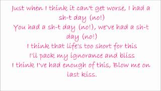 Pink Blow me one last kiss lyrics [upl. by Mandi649]