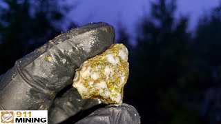 High Grade Gold Silver Copper Mineralized Quartz Ore From A Logging Road [upl. by Sirmons690]