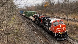 Friendly Crew CN 122 London Ontario Canada November 1 2024 [upl. by Rtoip849]