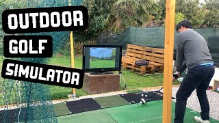 Outdoor Golf Simulator with Mevo Plus without Projector [upl. by Ahsietal147]