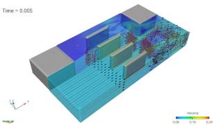 Electroosmosis micro pump simulation [upl. by Zusman]