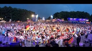 Fanmeile Berlin PublicViewing zur FussballWeltmeisterschaft 2014 Deutschland  Brasilien [upl. by Faline451]