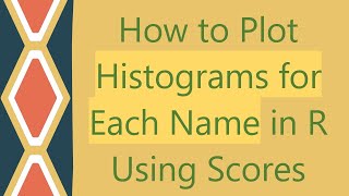 How to Plot Histograms for Each Name in R Using Scores [upl. by Shanna]