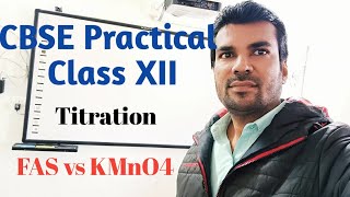 TitrationKMnO4 vs FAS Redox titrationChemistry Practical introductionclass 12 ncert Chemistry [upl. by Schapira79]