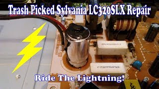 Trash Picked Sylvania LC320SLX LCD TV Repair [upl. by Jemina]