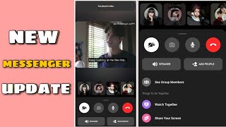 WATCH TOGETHER AND SHARE YOUR SCREEN NEW FEATURES ON MESSENGER  MESSENGER UPDATES 2020 [upl. by Jerrol]