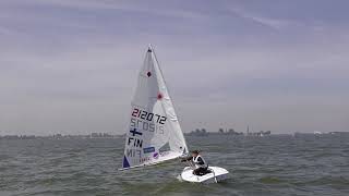 laser radial light wind gybing [upl. by Christoph]