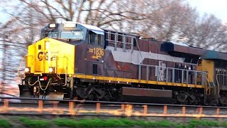 Live Train Watching at The CSX Train Tracks South of Buffalo [upl. by Canty5]