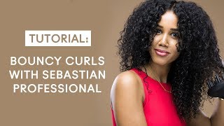 Bouncy Curls Tutorial with Sebastian Professional [upl. by Llerej]