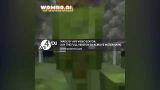 Zombie Villager Minecraft sings  Harambe Parody of The Cranberries Zombie  Wombo AI [upl. by Aikkan]