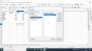 macros delete  libre office calc [upl. by Nohpets]