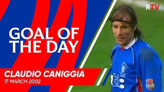 GOAL OF THE DAY  Claudio Caniggia  17 Mar 2002 [upl. by Annayd]