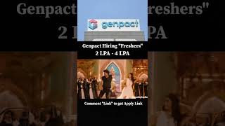 Genpact Hiring FRESHERS jobs [upl. by Francyne]