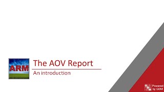 The AOV Report [upl. by Schug]