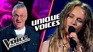 INCREDIBLE Unique Voices on The Voice [upl. by Kcirdle]