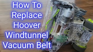 Hoover Windtunnel Air Steerable Vacuum Belt Replacement [upl. by Mabel]