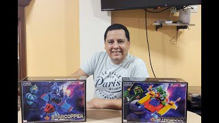 Starzinger  El Galactico Unboxing de Giorgio y Glotin figuras de marca Action Toys [upl. by Ahcirt373]