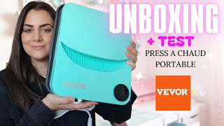 VEVOR Presse à Chaud PORTABLE  UNBOXING et Premier TEST  vevorofficial vevor sublimation [upl. by Elreath127]