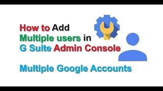 Admini Console part 3  Create User And Manage In Google Suite 3 G suite Hindi Course Part 3 [upl. by Stoat]