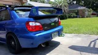 2002 Subaru WRX w BC 272 cams Agency Power header installed [upl. by Esinnej194]