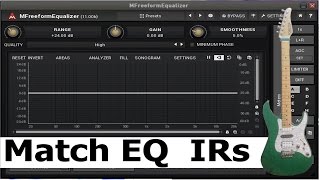 Making Impulse responses using Match EQ [upl. by Ynnattirb494]