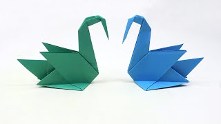 How to Make an Origami Swan Easy  Paper Swan Folding Step by Step [upl. by Artep481]