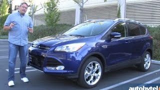 2014 Ford Escape Titanium 20 EcoBoost Test Drive Video Review [upl. by Jacquette]