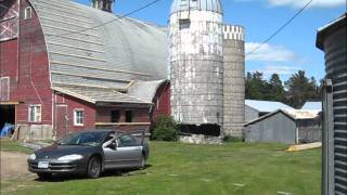 Silo demolition by SILOMAN and his trusty Dodge Intrepid [upl. by Aimit]