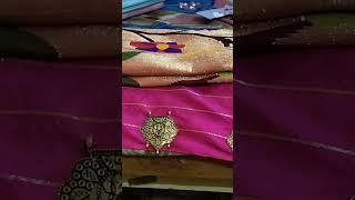 bridal sareekunchufashion jari saree kathpadar4 [upl. by Laius]