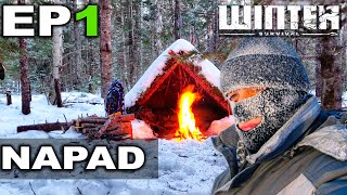 NAPALI ME VUKOVI PRAVIM SKLONIŠTE U DIVLJINI Winter Survival EP1 [upl. by Anirac]