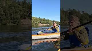 Switching kayaks during inflatable kayak meetup [upl. by Israel]