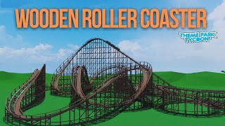 Wooden Roller Coaster POV  Theme Park Tycoon 2 🎢 [upl. by Akenal]