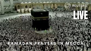 LIVE Muslims gather in Mecca for first evening of Ramadan prayers [upl. by Kalie]