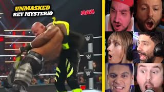 Xavier Woods UNMASKED Rey Mysterio Streamer Reactions [upl. by Llezom]