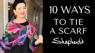 10 Ways To Tie A Scarf [upl. by Manthei]