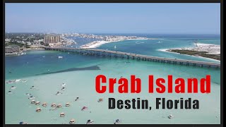 Crab Island Destin Florida quotOne Big Sandbar Partyquot [upl. by Maxantia200]