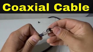 How To Install A Coaxial Cable With Regular ToolsFull Tutorial [upl. by Yekciv]