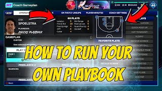 HOW TO SET YOUR OWN PLAYBOOK  NBA2K25 MYTEAM [upl. by Jacinta523]