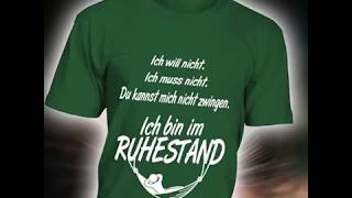 Die 10 lustigsten Rentner Sprüche auf TShirts [upl. by Leund]