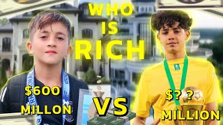 Thiago Messi vs Ronaldo Jr LIFESTYLE EXPOSED lifestyle usa football [upl. by Enicul]