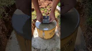 Deck footer bracket Great system build construction work backyard [upl. by Hart]