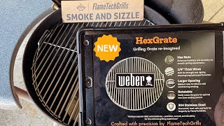 The Best Weber Kettle Grill Grate Replacement  HexGrate Weber Grilling Grate ReImagined [upl. by Nahgem282]