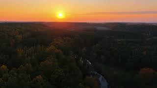 Jesień Powiat Płocki Brudzeński Park Krajobrazowy [upl. by Oigile636]