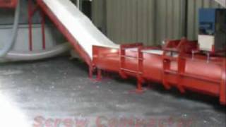 EPS foam  Styrofoam compactor  densifier with silo by HEGER [upl. by Yrol]