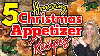 5 MouthWatering CHRISTMAS APPETIZER RECIPES You Must Try  Easy HOLIDAY Party APPETIZER RECIPES [upl. by Aelahc8]