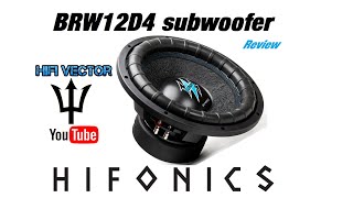 Hifonics Brutus subwoofer review BRW12D4 Great SQL sub on a budget [upl. by Aneral729]