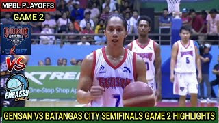 MPBL PLAYOFFS  GENSAN VS BATANGAS CITY HIGHLIGHTS  SEMIFINALS GAME 2 BEST OF THREE SERIES mpbl [upl. by Presley]