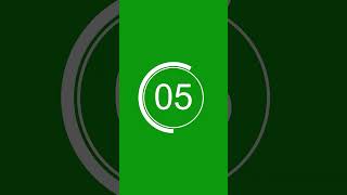 10 second timer countdown video green and lime green portrait video 🕒️ [upl. by Eihtak]