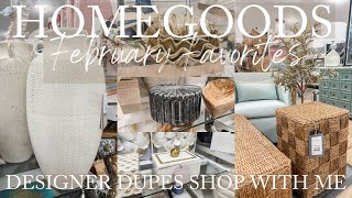 HOMEGOODS HOME DECOR 2024 FAVORITES FEBRUARY 2024  HOMEGOODS DESIGNER DUPES SHOP WITH ME [upl. by Lissie]