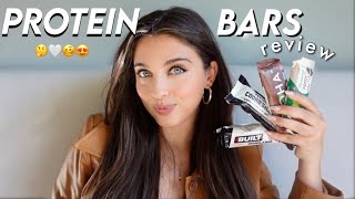 HONEST PROTEIN BAR REVIEW TASTE TASTING POPULAR PROTEIN BARS FOR THE FIRST TIME [upl. by Stilwell]